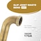 Everflow Slip Joint Waste Bend for Tubular Drain Applications, 17GA Brass 1-1/2"x12" 41912 - alternate 6